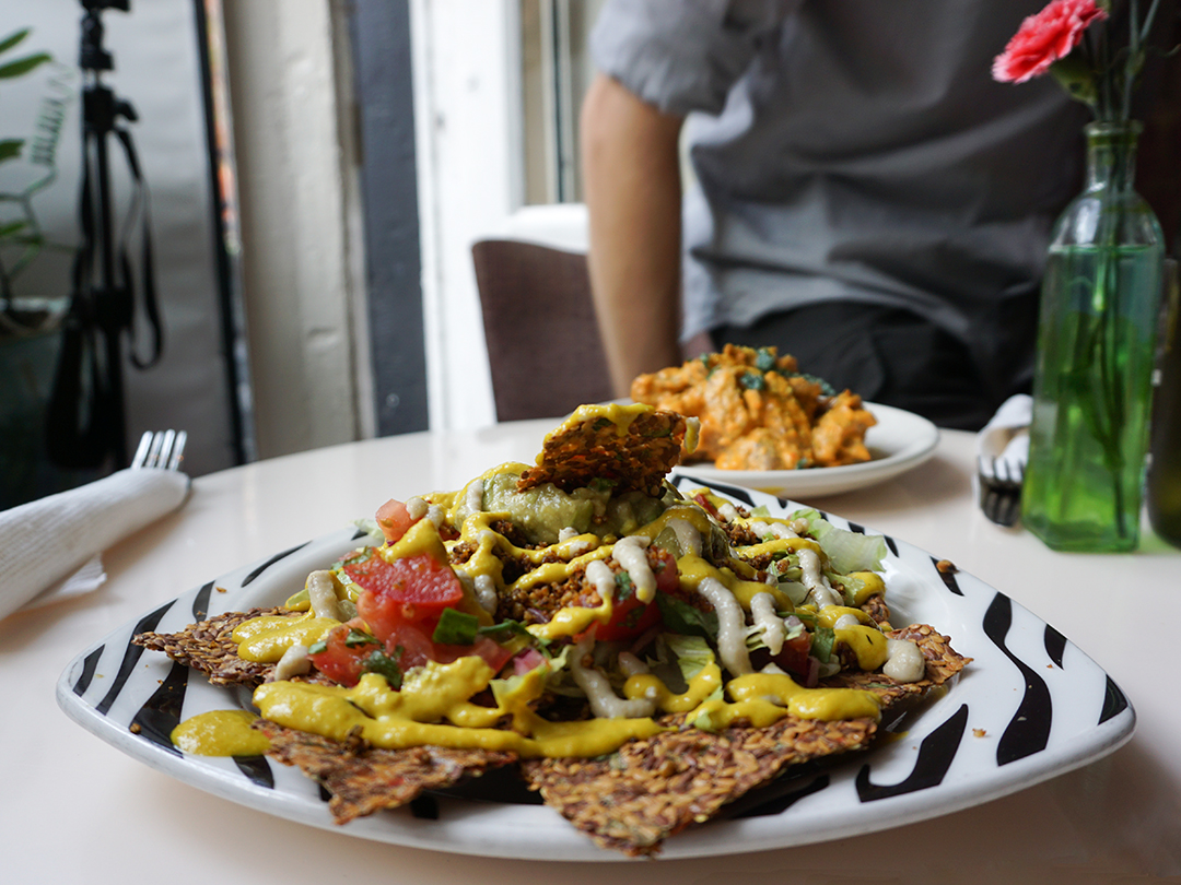 Rockinraw nyv raw vegan FULLY LOADED NACHOS