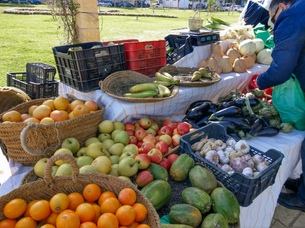 Mercado de Productos Ecológicos y Artesanos ‘CártamaEco’ Boimarkt Spanien in Malaga.