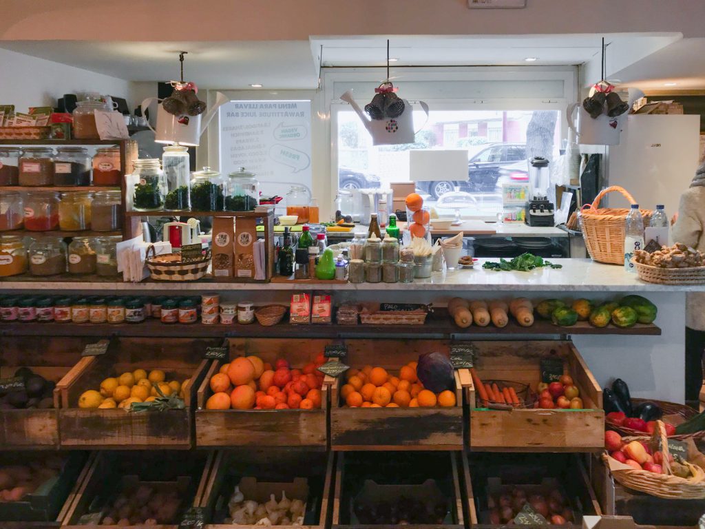 Veganer Laden in Malaga. Leider geschlossen.