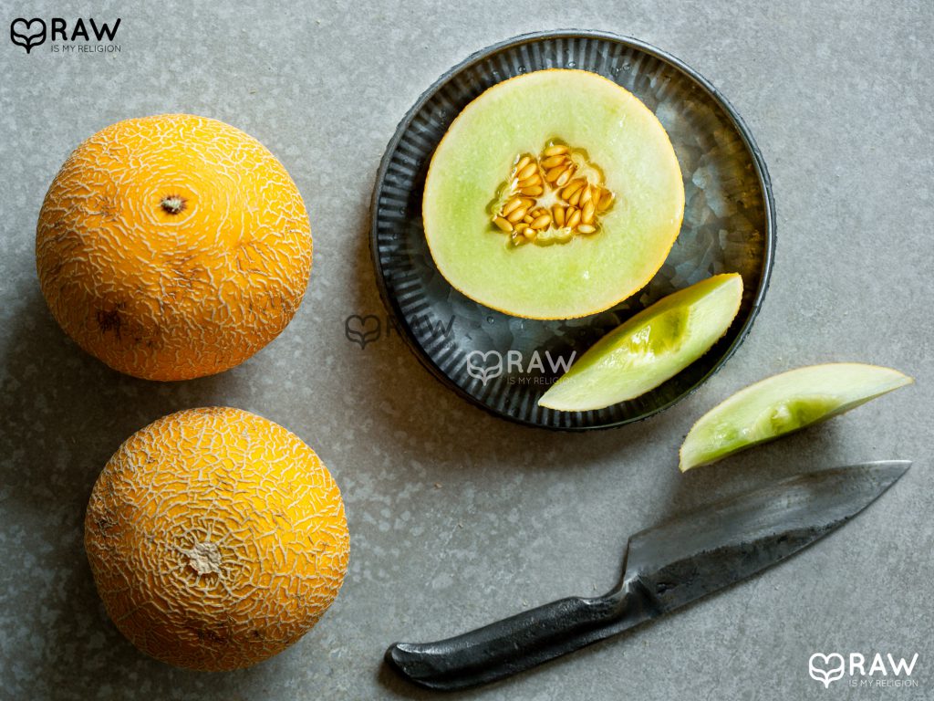 Raw vegan recipes with honeydew and other melons.