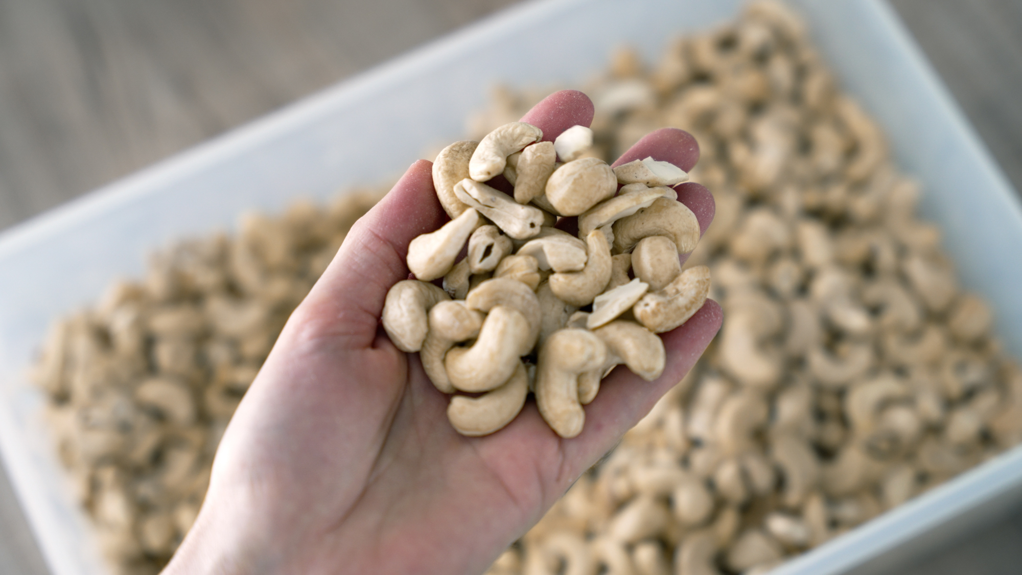 Die beste pflanzliche vegane Milch für Kaffee und Tee zubereiten aus Cashews in nur einer Minute.