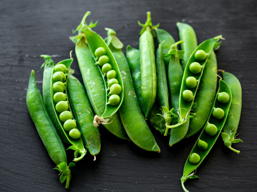Raw vegan recipes with organic peas