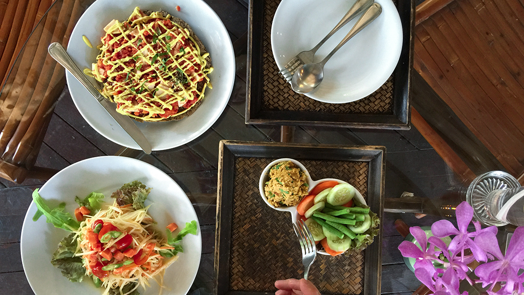 food plate rasayana retreat thailand raw food