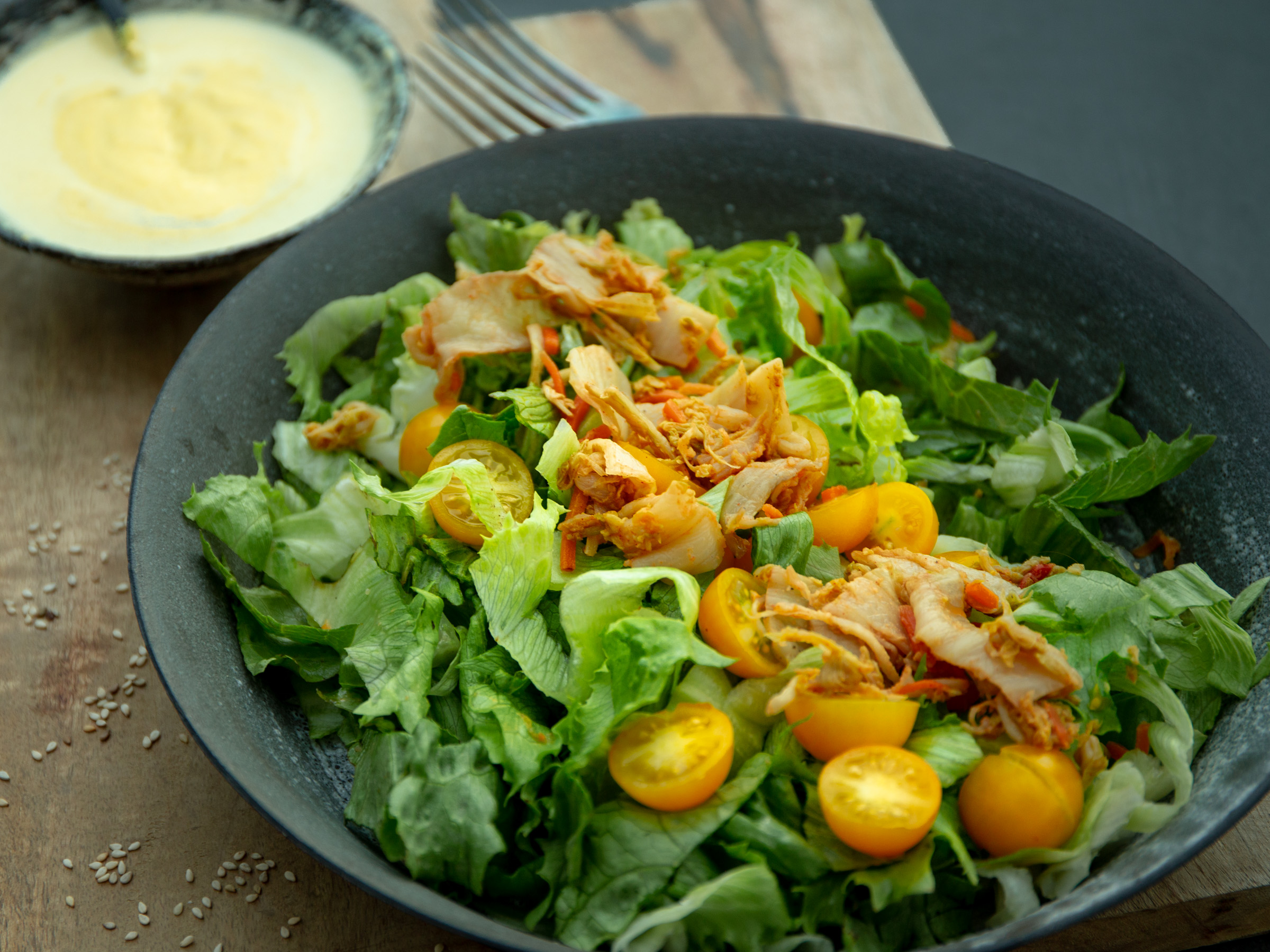 Kimchi Salad with Mustard Dressing Rawismyreligion