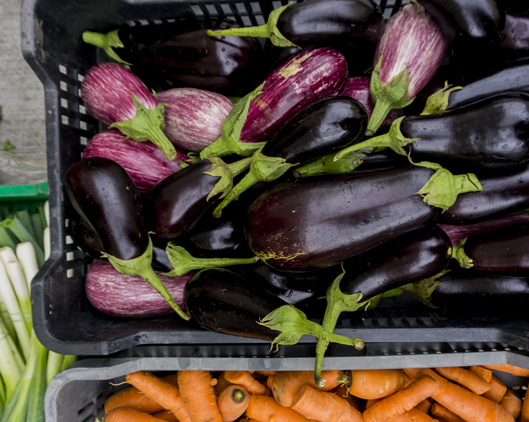 mom park organic market budapest egplants vegies organic