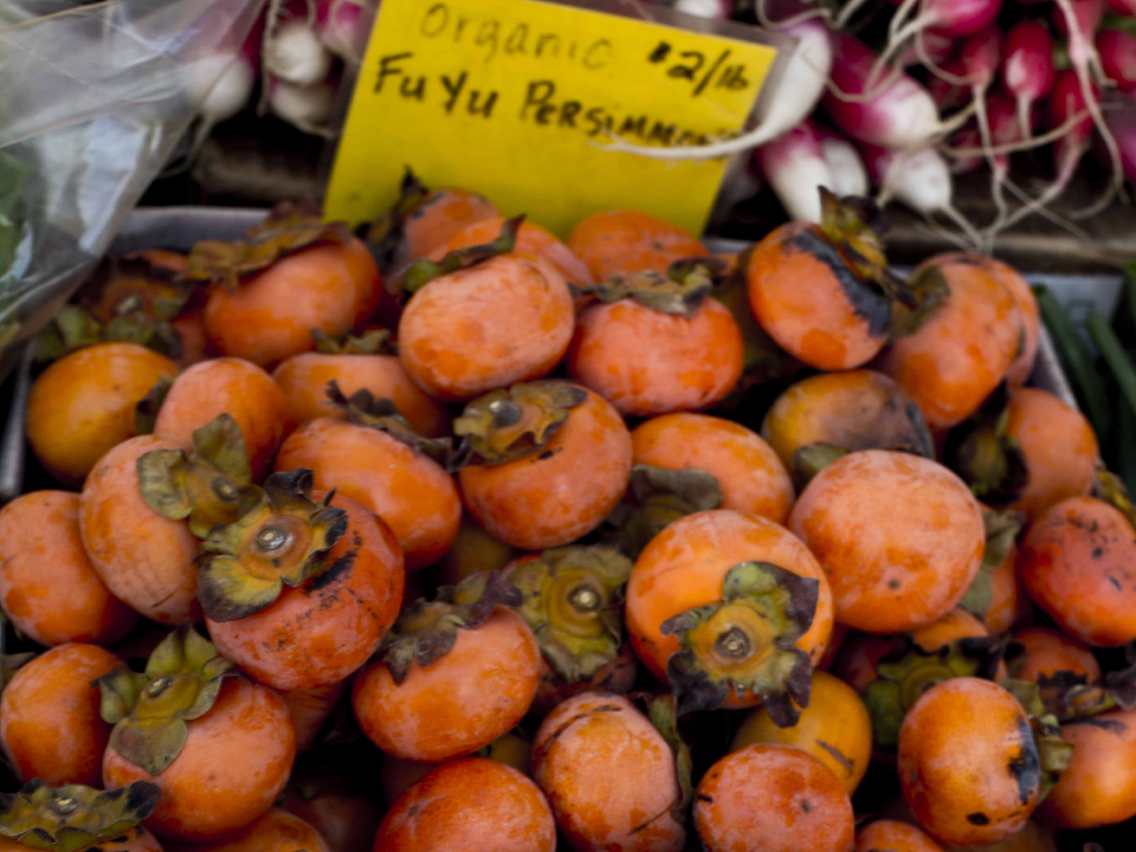 organic persimmons and recipes with persimmons