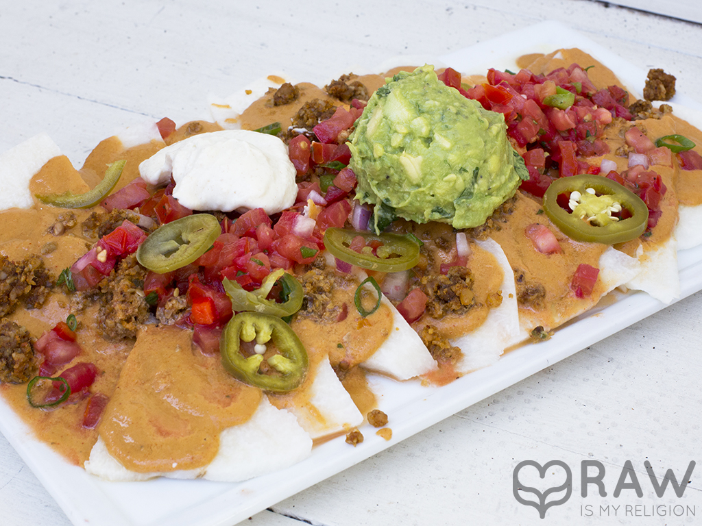 sun nachos raw vegan suncafe