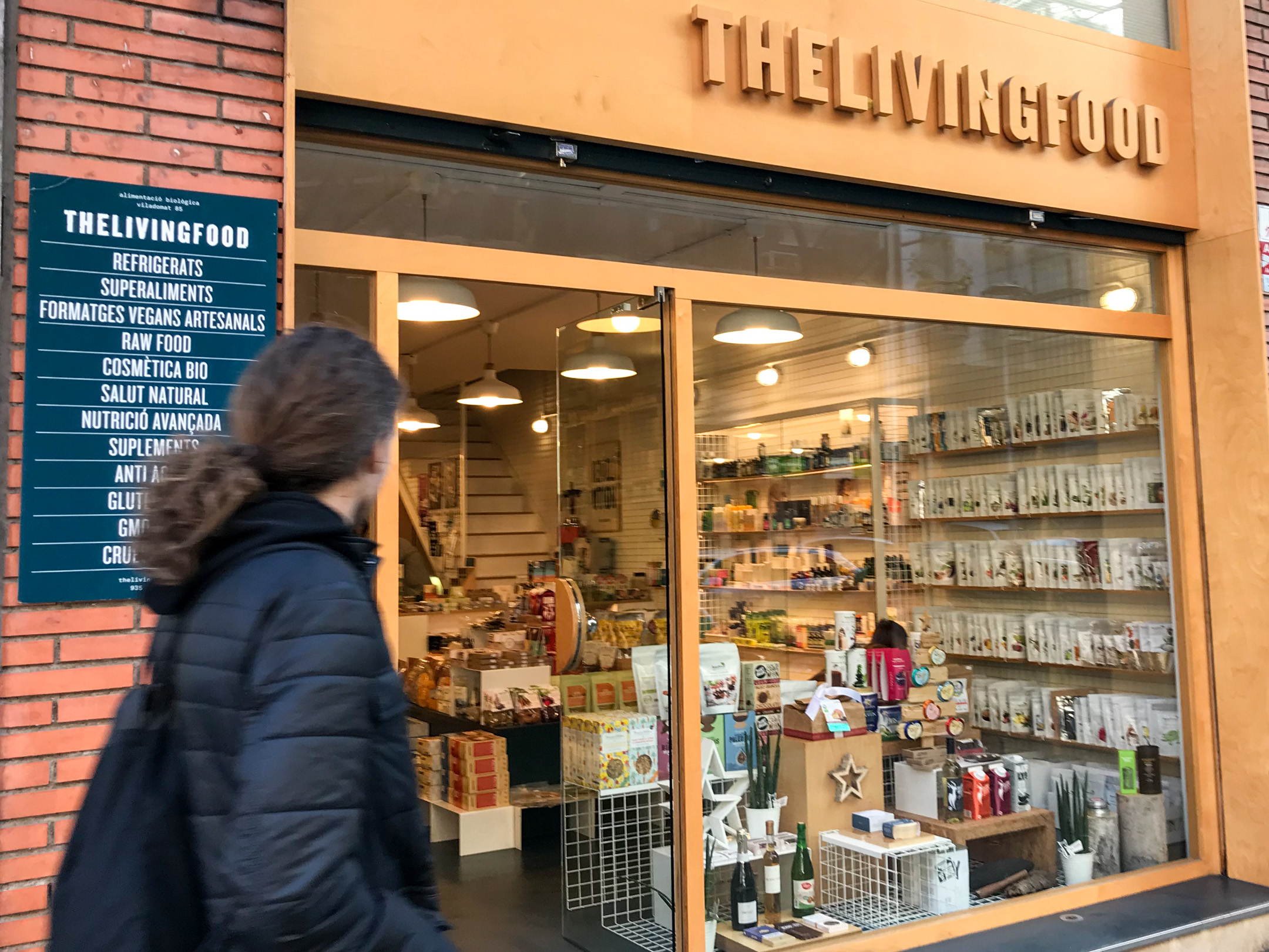 The Living Food Barcelona Shop.