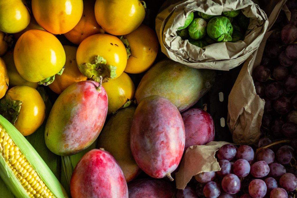 Fruits, vegetables and greens in October